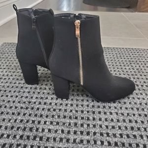 Chunky Heel Ankle Booties